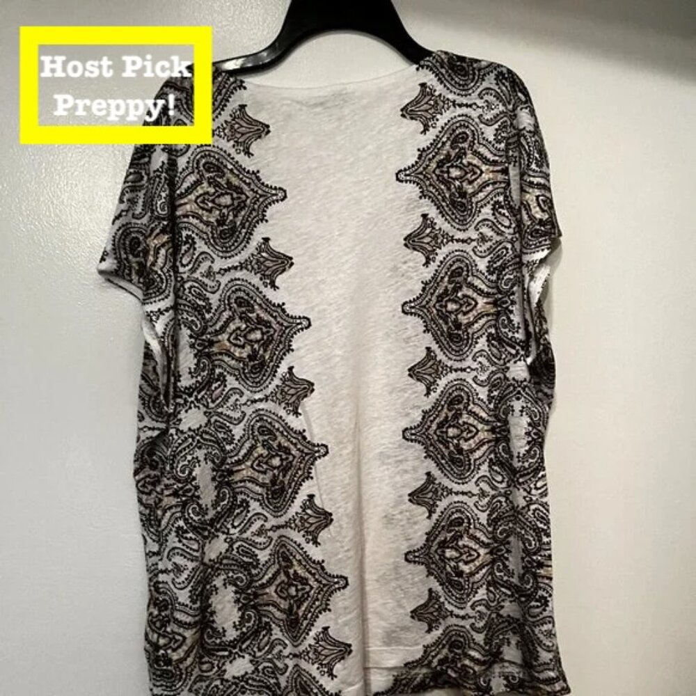 J. Crew Linen Blouse (Size Medium / Good Condition)